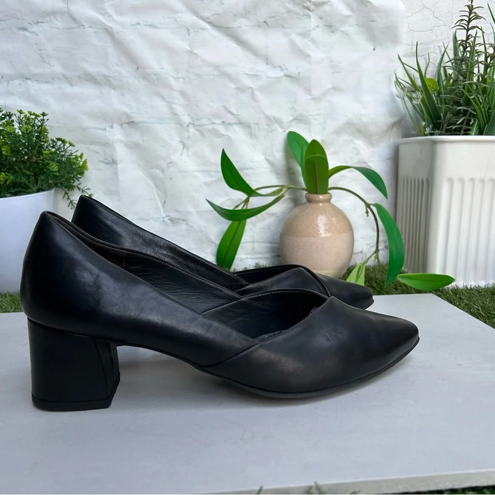 PAUL GREEN🔴black Leather pumps Size UK 5 US 7.5 gently used - Picture 7 of 16